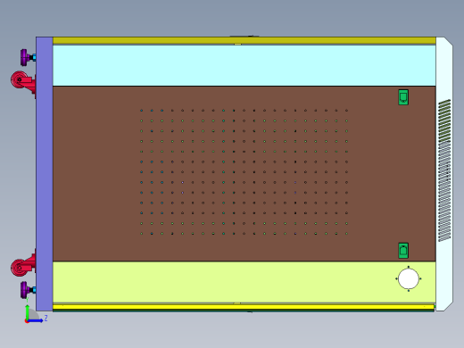 弱电交换机网络监控机柜左视缩略图