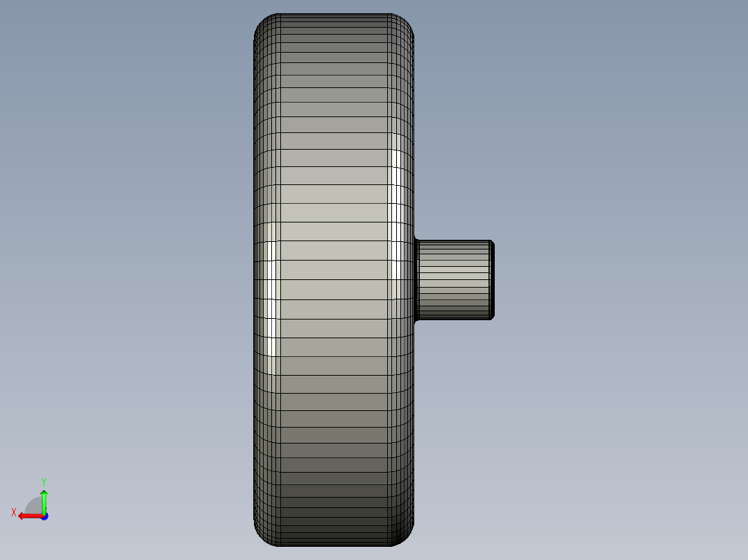 齿轮齿条转向机构后视图