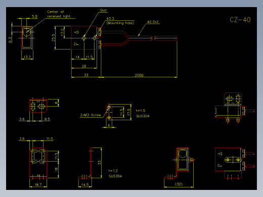 基恩士cz_v_cad_kc图纸模型