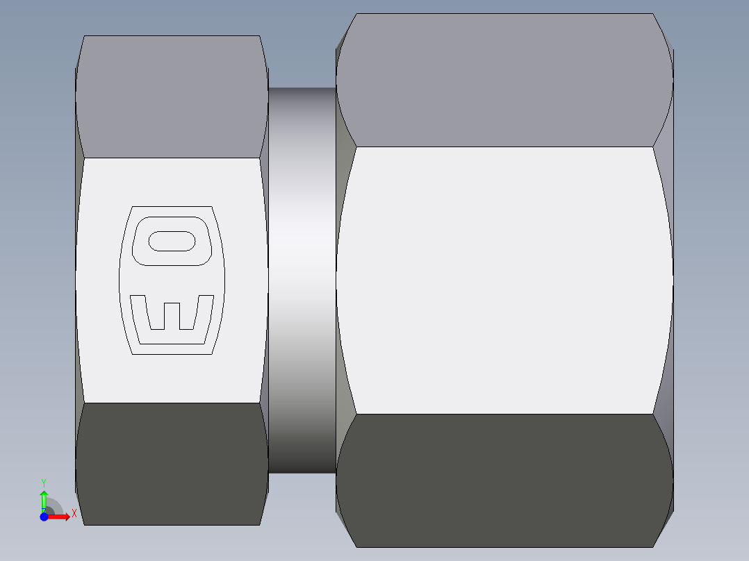 卡套式工业通用硬管接头EO_Blanking_plug_for_tube_ends_ROV12ZSCF前视图