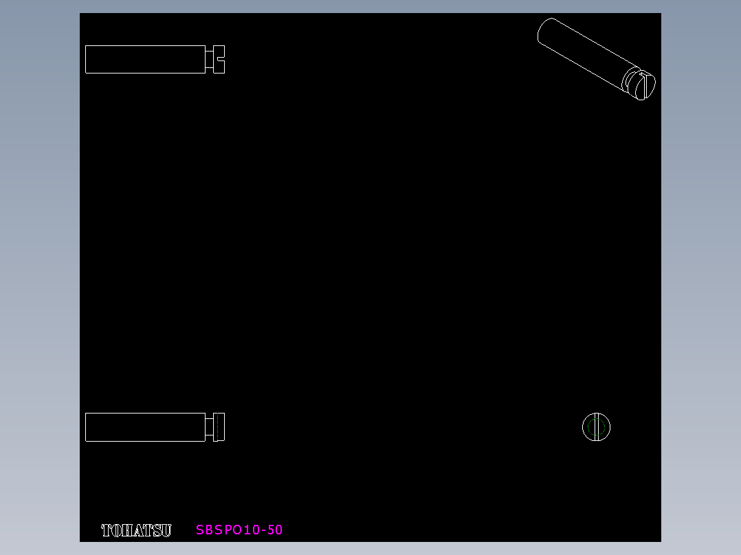 拉伸彈簧配件BSPO.SBSPO-2D多系列多零件图纸模型
