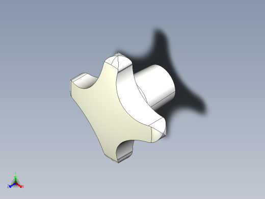 星型把手(鋁合金)2463-3D多系列多零件图纸模型