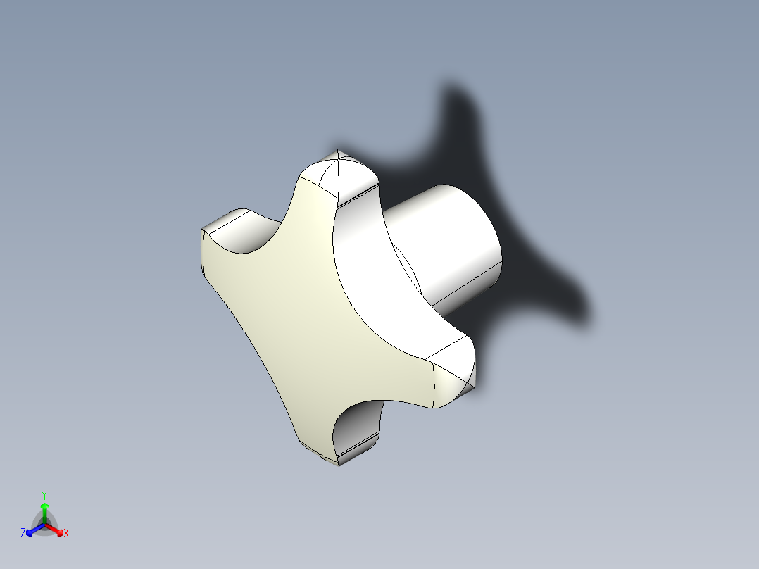 星型把手(鋁合金)2463-3D多系列多零件图纸模型正等轴测图