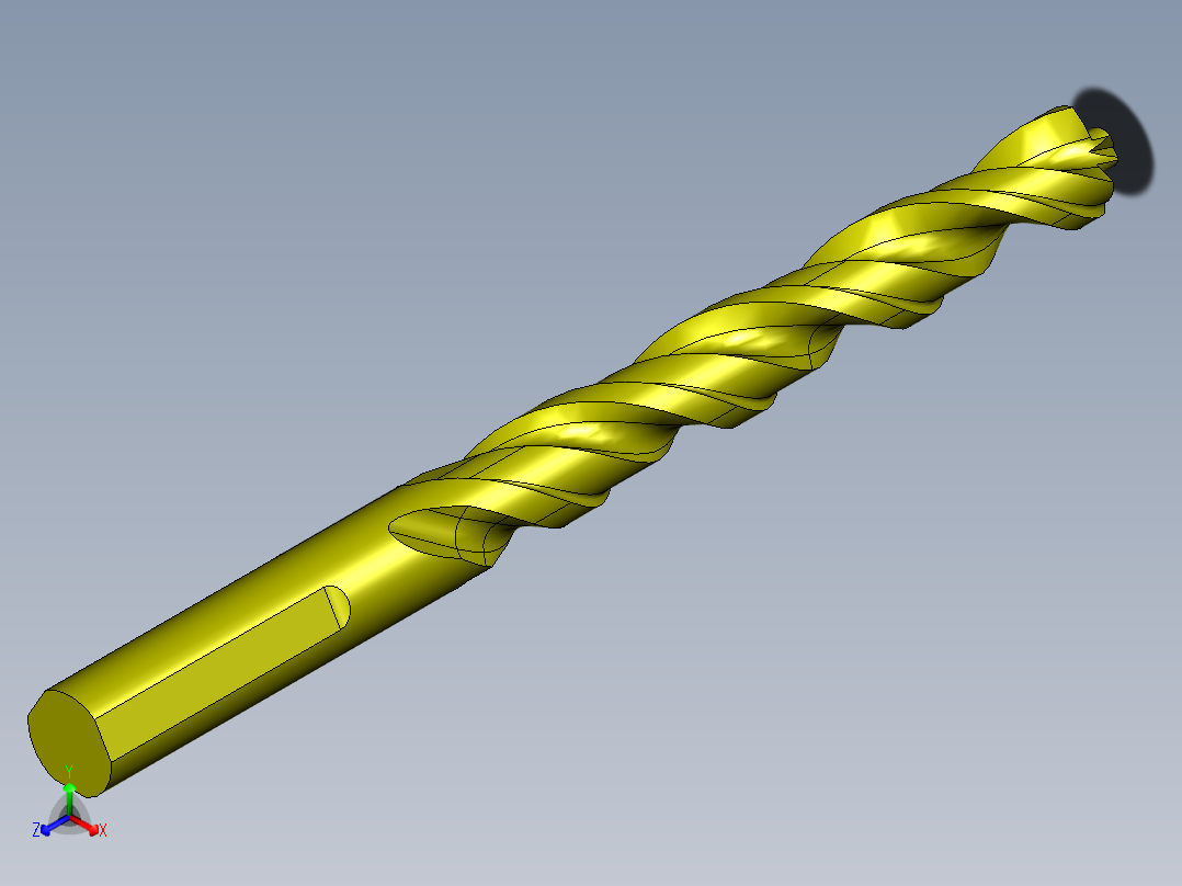 电钻 钻头1 (130)正等轴测图