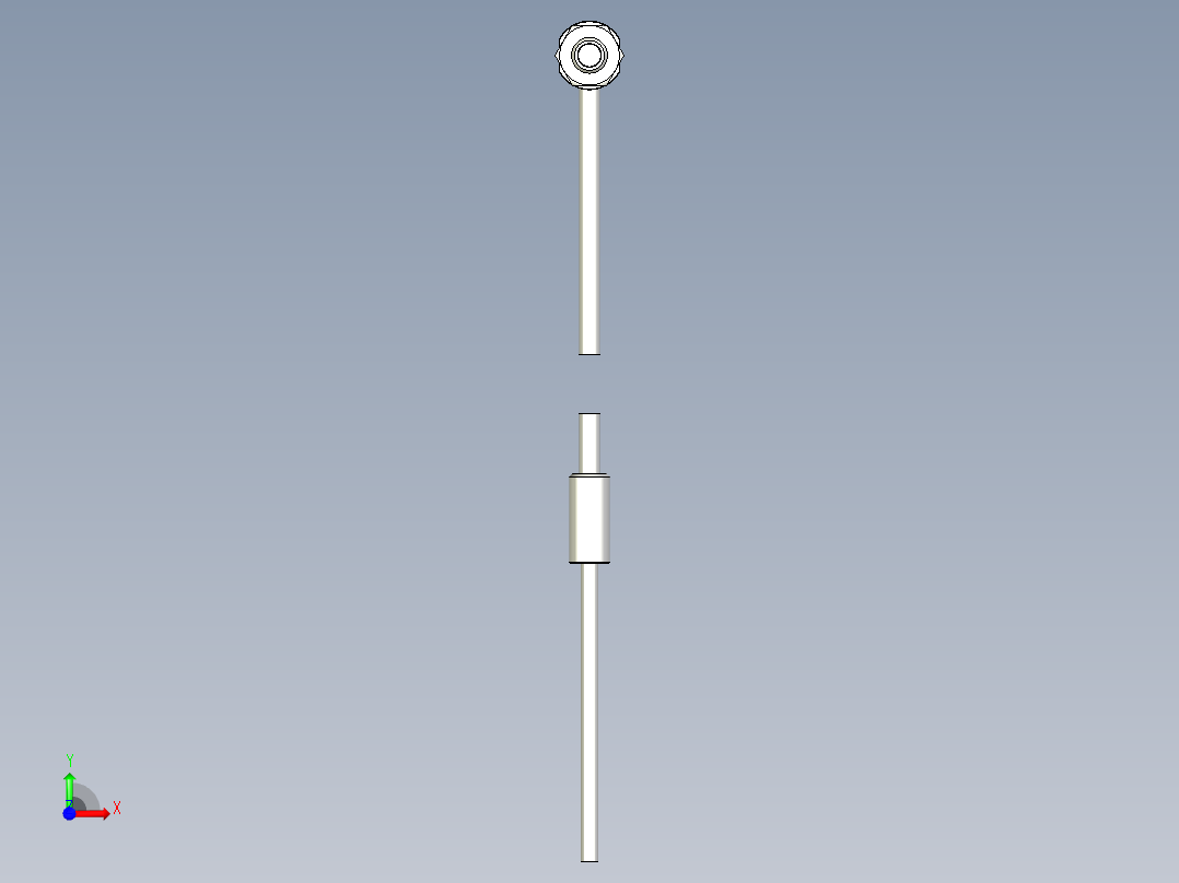 耐高温玻璃光纤_漫反射型FR-GWY620_3D前视图