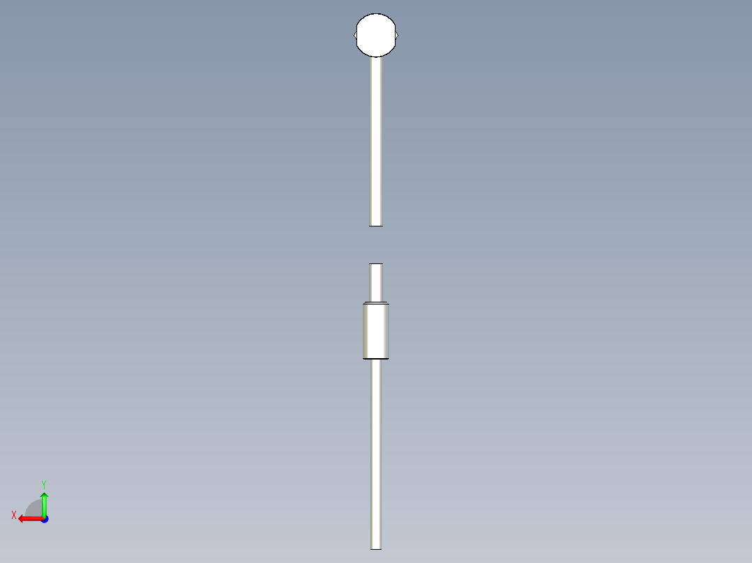 耐高温玻璃光纤_漫反射型FR-GWY620_3D后视图