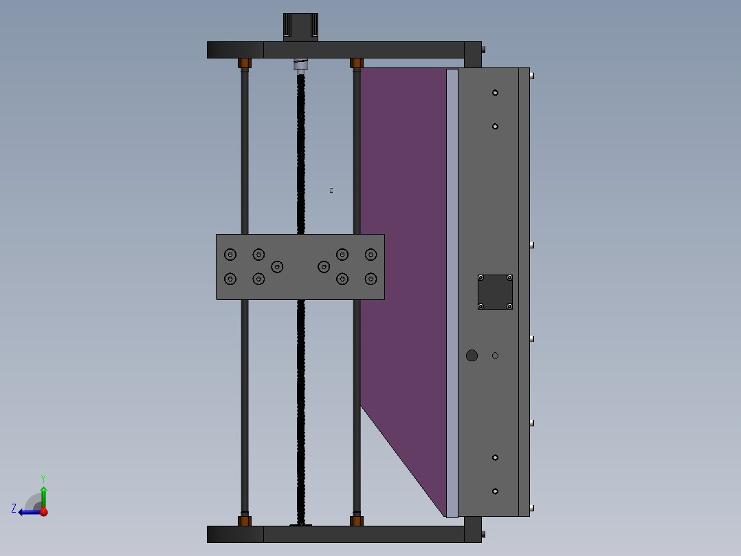 微型激光雕刻机右视图