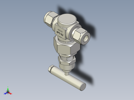 不锈钢严酷应用活接头阀盖针阀，GB系列，调节杆