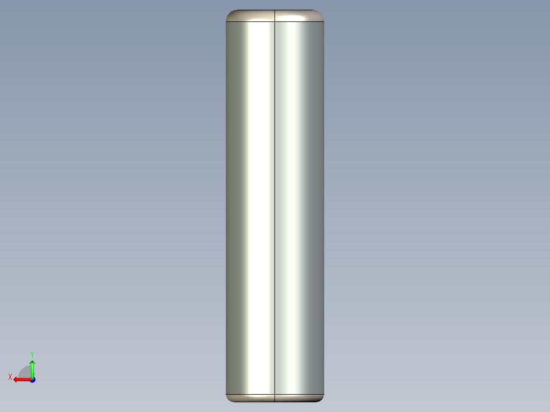 紧固件-STEP 0.2500 Alignment Dowel后视图