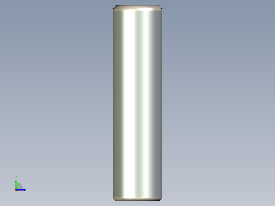 紧固件-STEP 0.2500 Alignment Dowel左视图