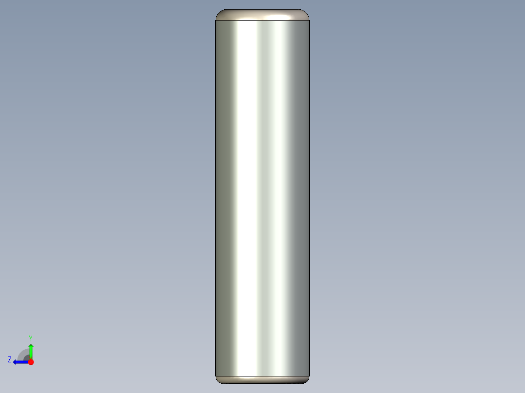 紧固件-STEP 0.2500 Alignment Dowel右视图