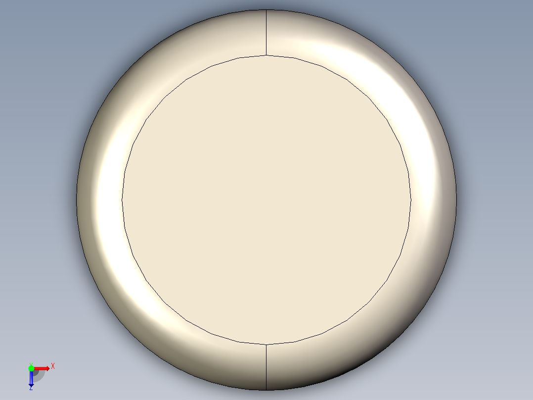 紧固件-STEP 0.2500 Alignment Dowel俯视图