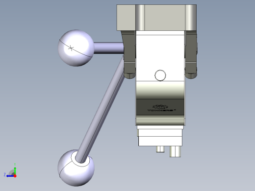 德克斯TUNKERS气缸数模V2 63.1 Z A12 T12 45~105 _GRAD右视缩略图