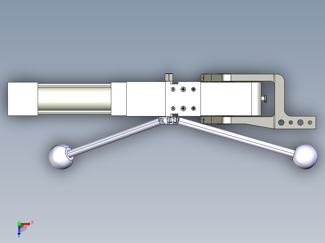 德克斯TUNKERS气缸数模V2 63.1 Z A12 T12 45~105 _GRAD俯视图