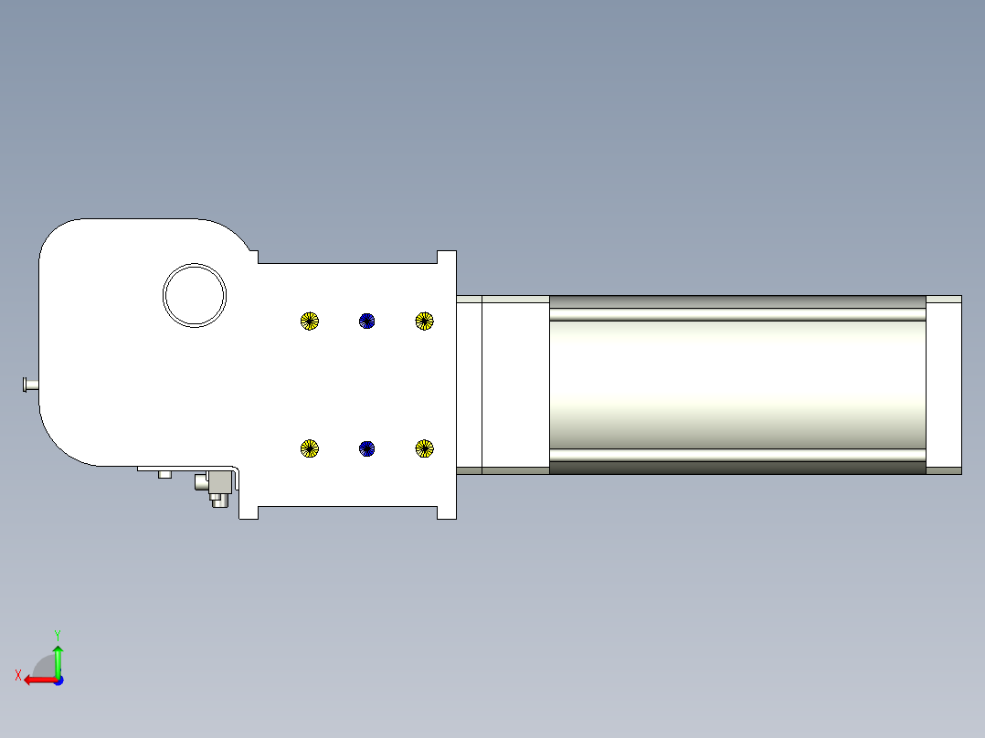 德克斯TUNKERS气缸数模KS_125_2_A00_T12_135GRAD后视图