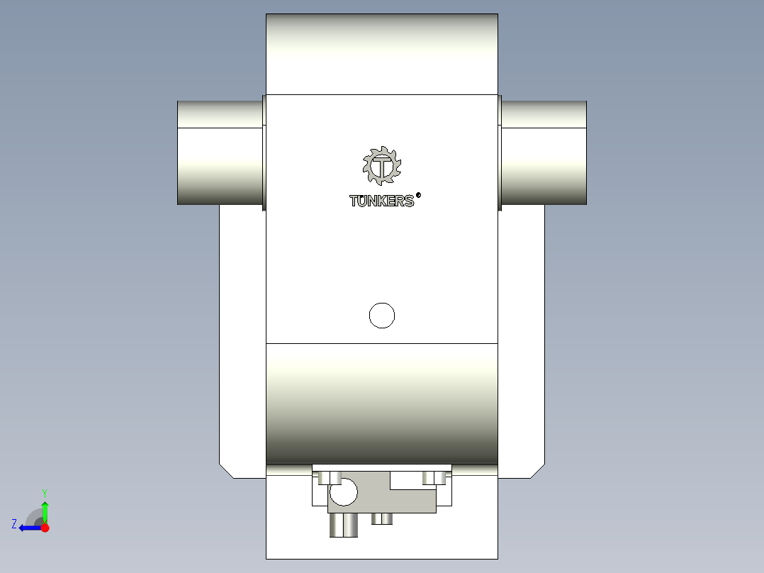 德克斯TUNKERS气缸数模KS_125_2_A00_T12_135GRAD右视图