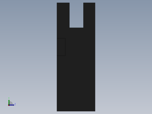 直线模组LHA22-4设计图纸左视缩略图