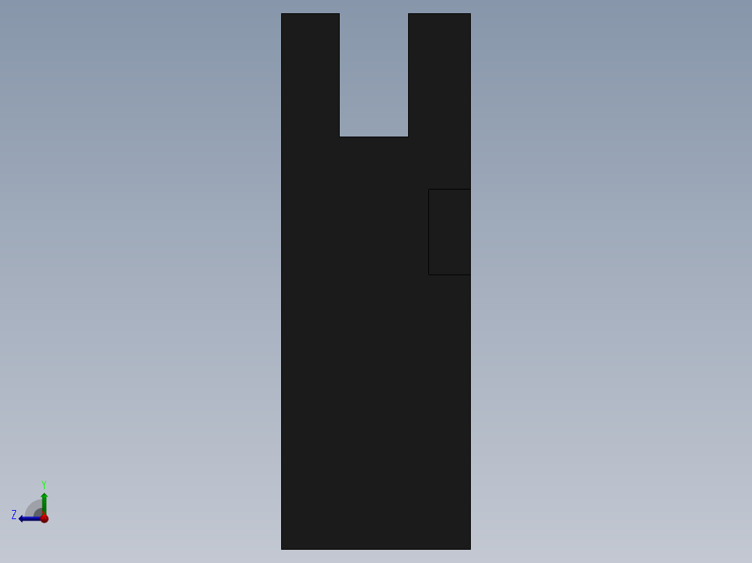 直线模组LHA22-4设计图纸右视图