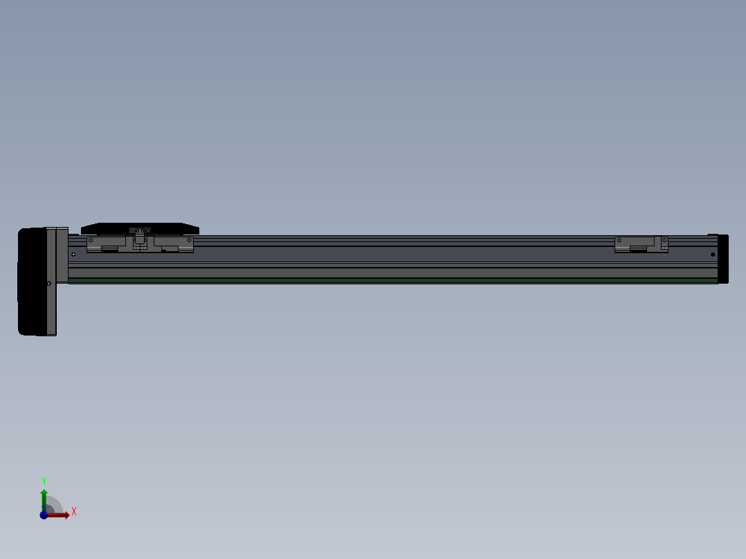 电动滑台模组SDH50下连模组（配台达电机）前视图