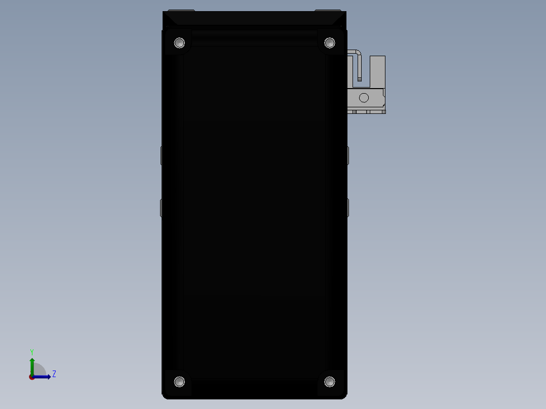 电动滑台模组SDH50下连模组（配台达电机）左视图