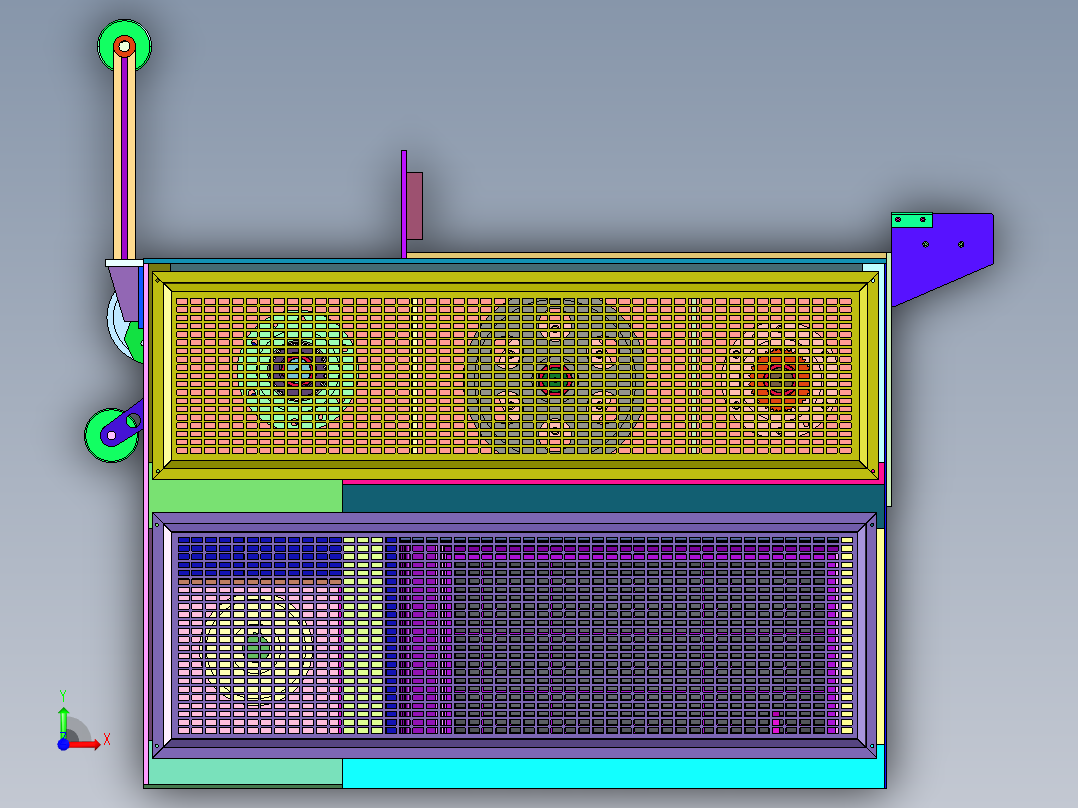 连罐拔丝机设备前视图