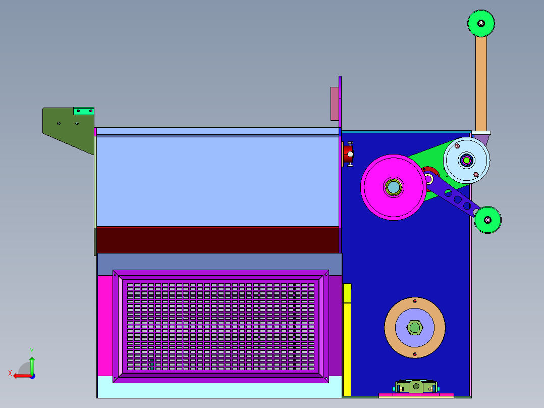 连罐拔丝机设备后视图