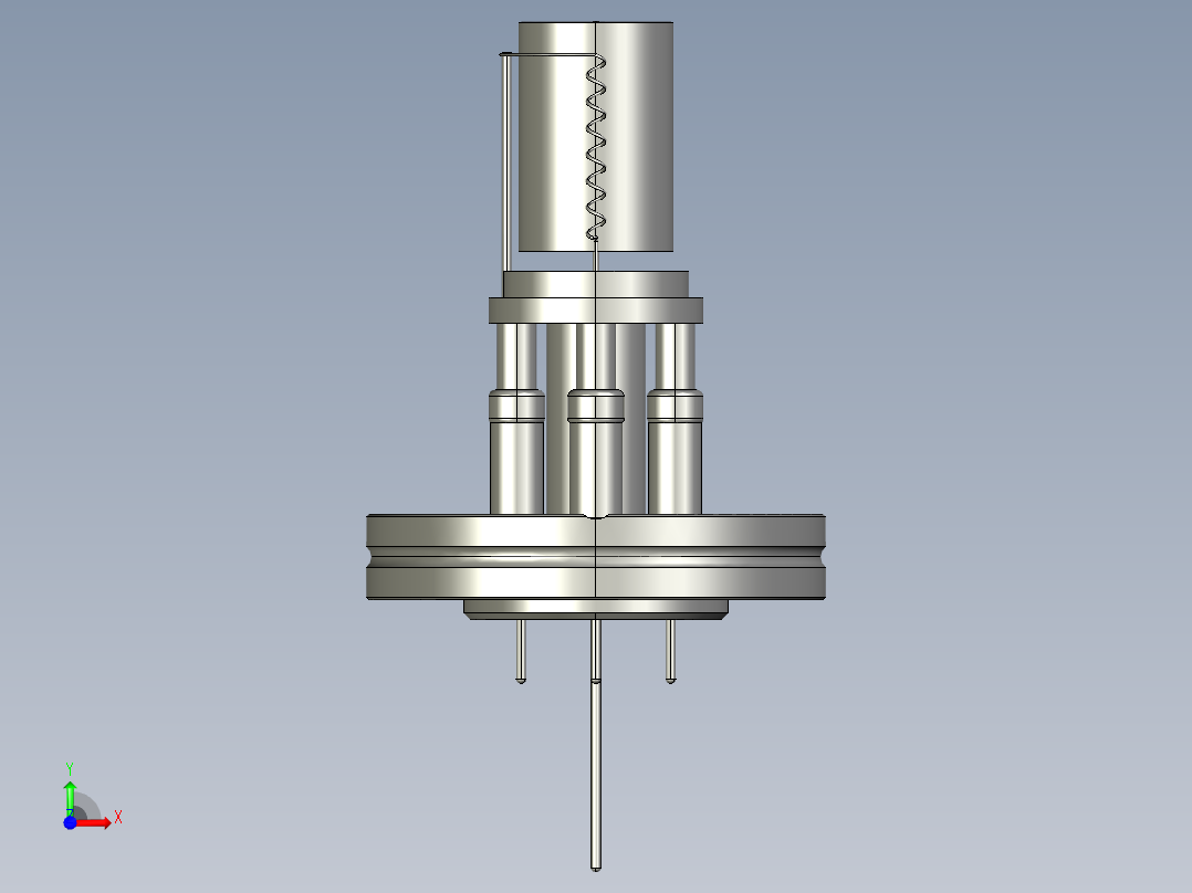 真空计头_UHV-24(p)_Agilent前视图