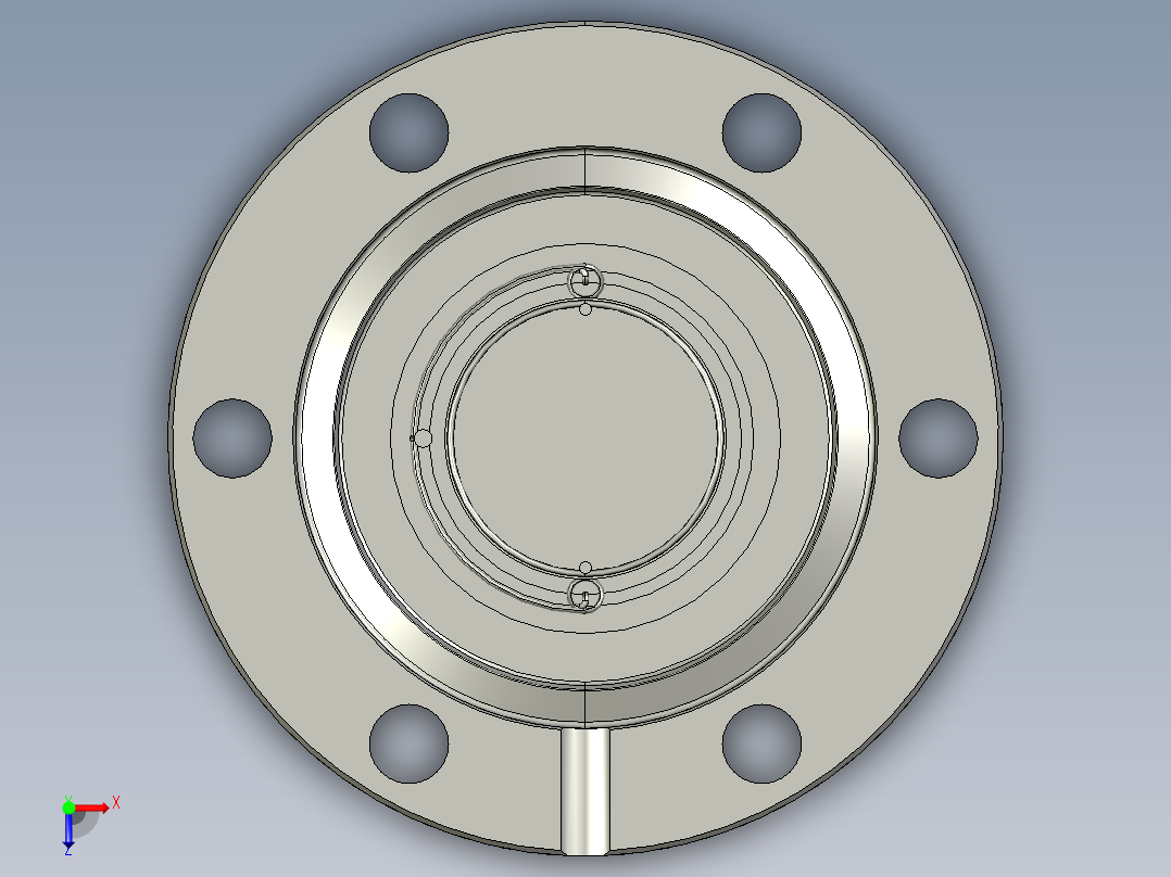 真空计头_UHV-24(p)_Agilent俯视图
