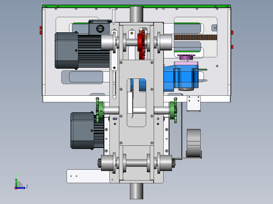 自动化立体仓库21可编辑左视图