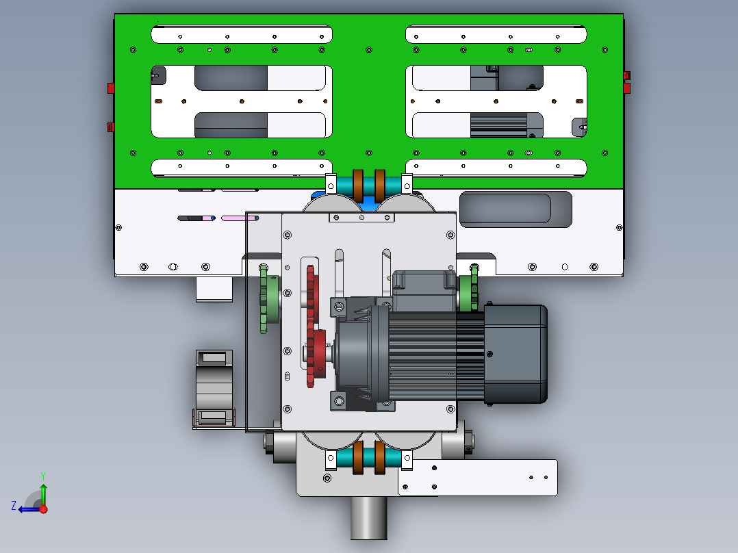 自动化立体仓库21可编辑右视图