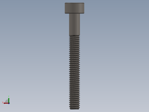 Screw_DIN_912_M2.5x22_A2.SLDPRT公制内六角螺钉后视缩略图