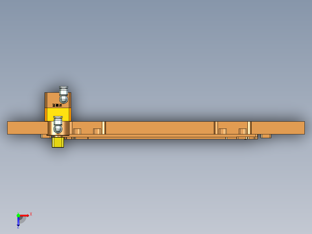 B9403-A-CNC2笔记本CNC工装夹具三维模型加气缸位-220924俯视图
