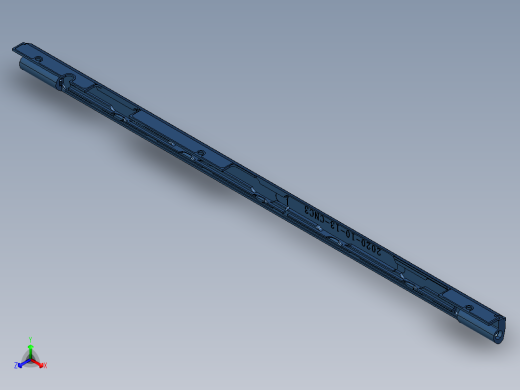 长条金属转轴落料程序模型正等轴测缩略图