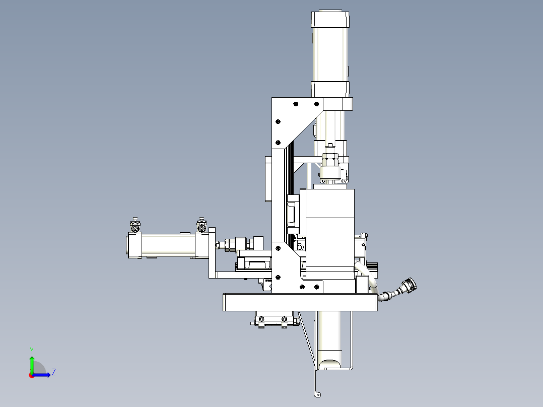 塑料出水口冲切工装设计左视图