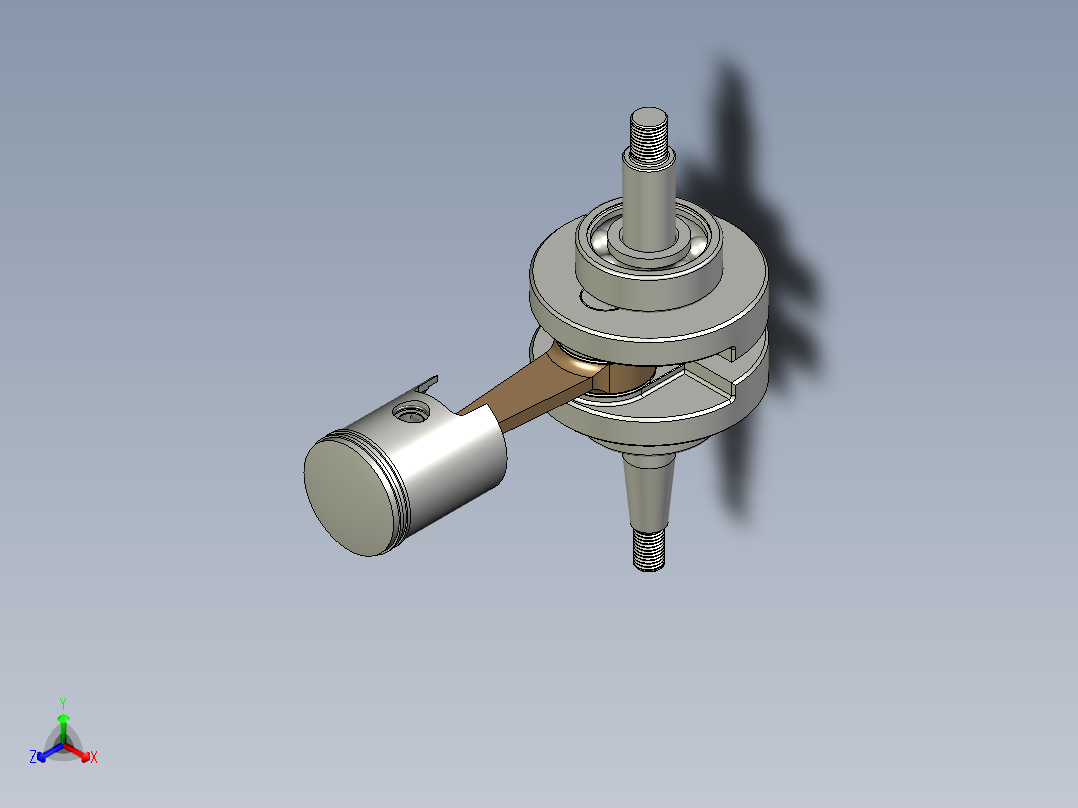 50cc 2 冲程摩托车发动机