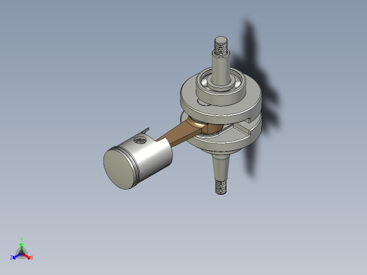 50cc 2 冲程摩托车发动机