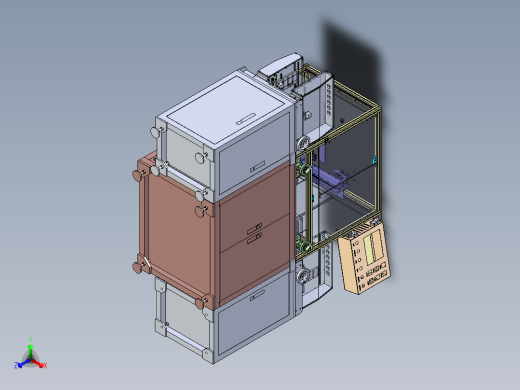 全自动PCB板六头贴标机