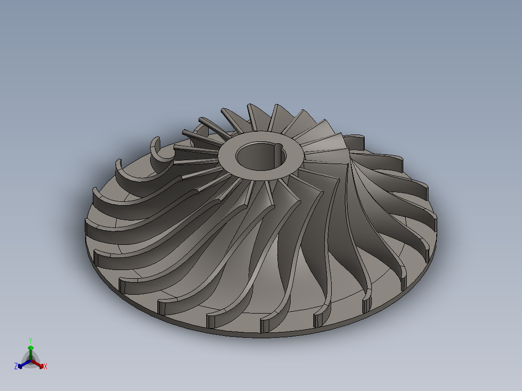 叶轮(31)正等轴测图