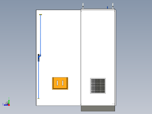 三柜组装万能断路器630A正装plc软启动控制柜 55391右视缩略图