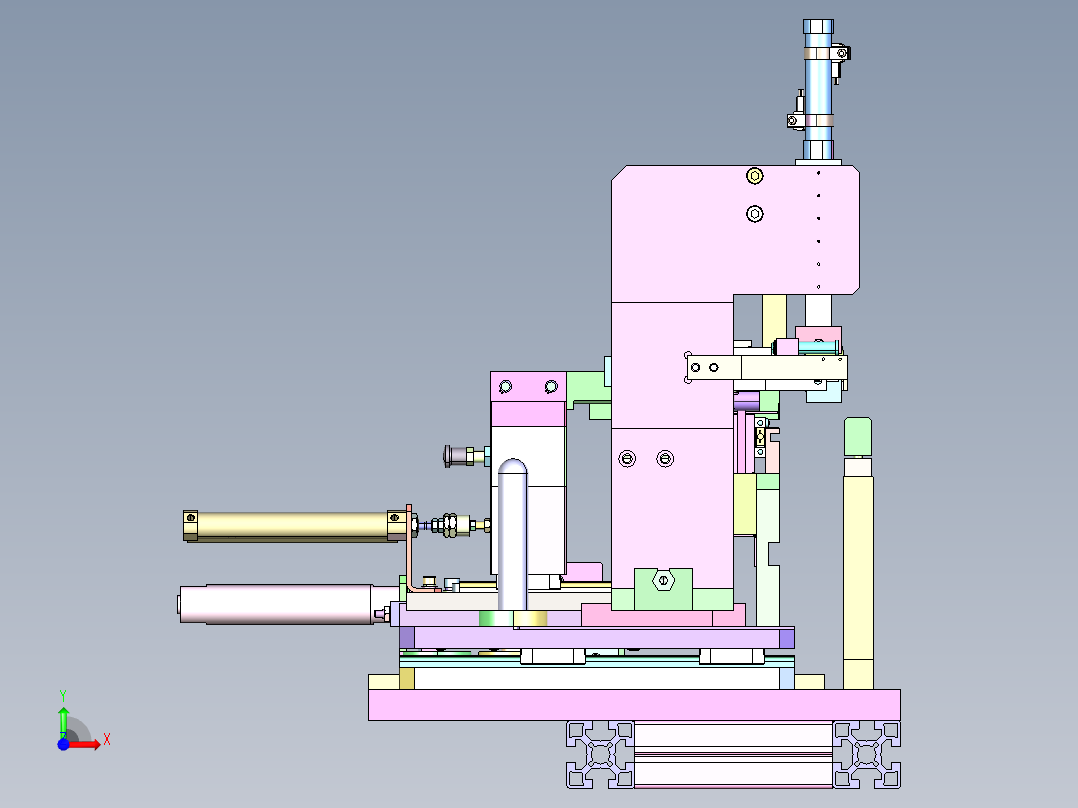 JZ-930 家电插头铜片自动压接机前视图