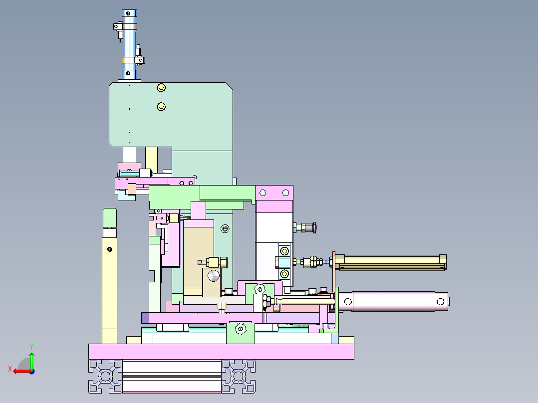JZ-930 家电插头铜片自动压接机后视图
