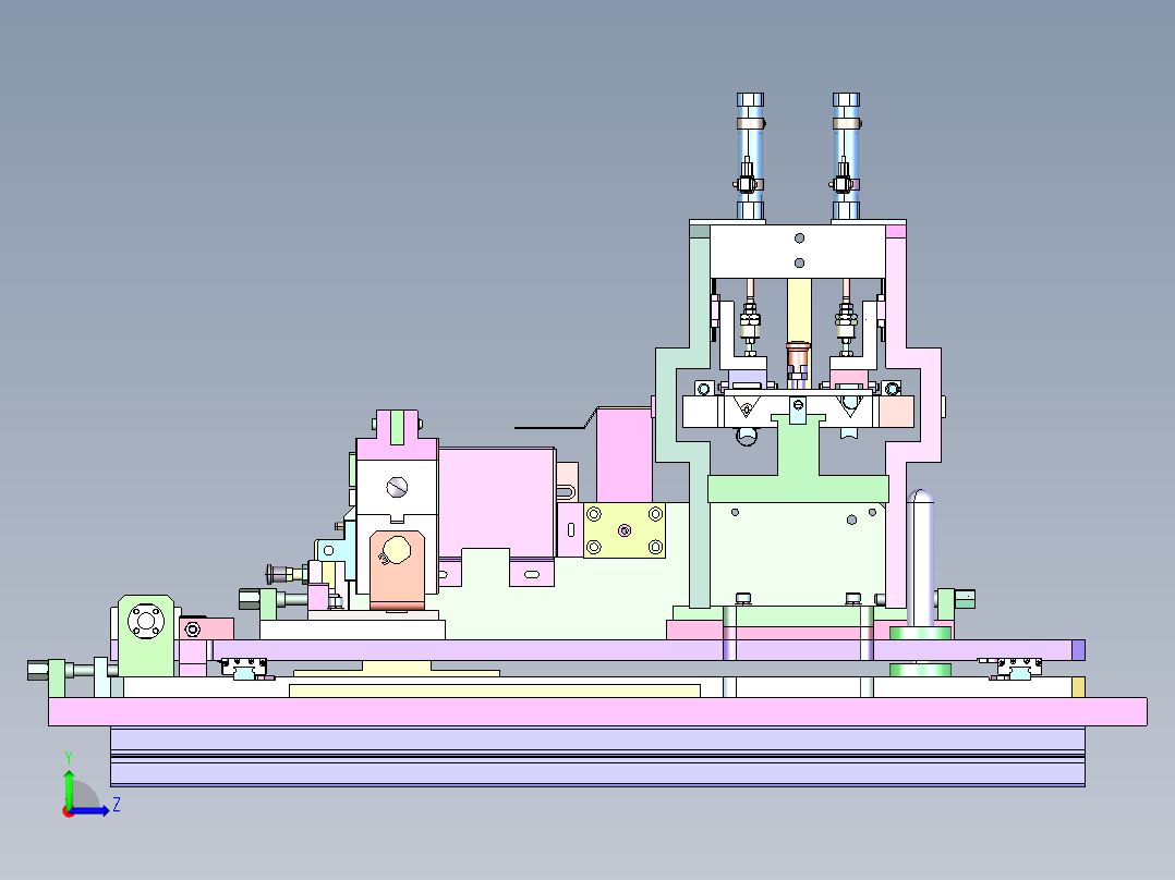 JZ-930 家电插头铜片自动压接机左视图