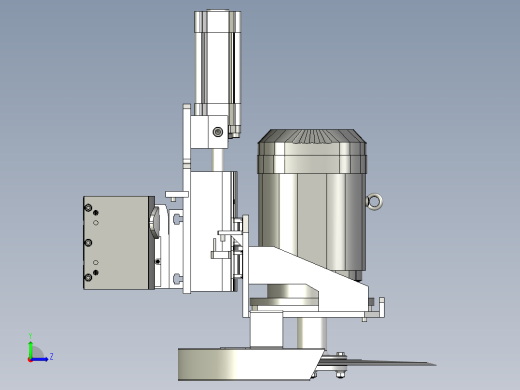 圆盘裁刀机构左视缩略图