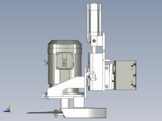 圆盘裁刀机构右视缩略图