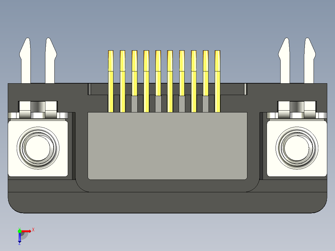 DSUB HD 15 针连接器俯视图