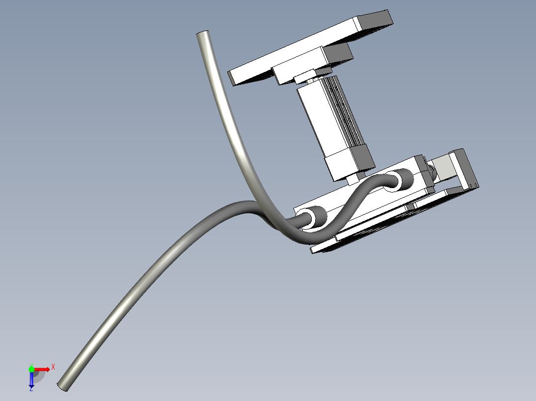 2018SOLIDWORKS0600Z烤尼龙丝机构俯视图