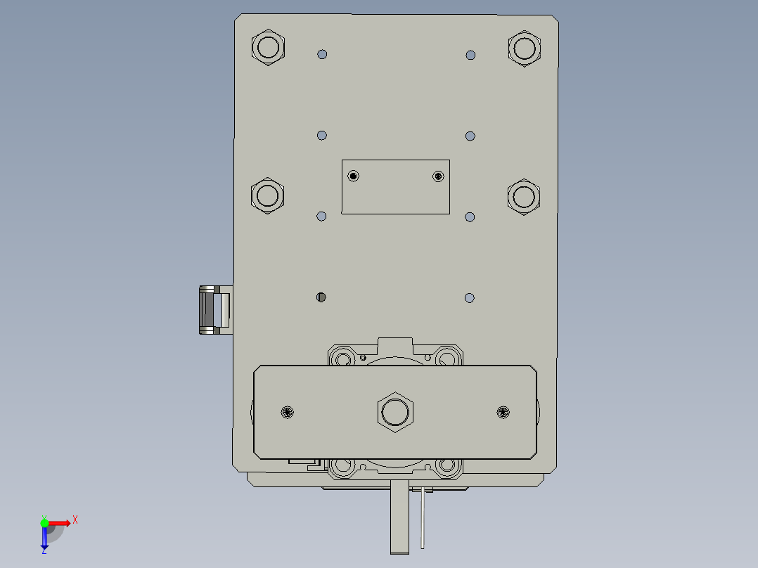 SYSB-NX1832-09上盖铆压组件俯视图