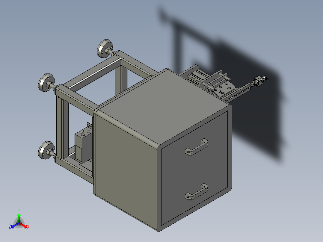 BBBB-正负极片分料组件正等轴测图