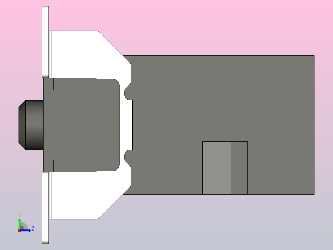 ept连接器- One27公9.05毫米中厚左视图