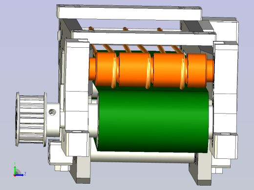 带导向压条带输送线设计左视缩略图